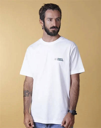  Elsk - Earth Karma Brushed T-Shirt - Optic White 
